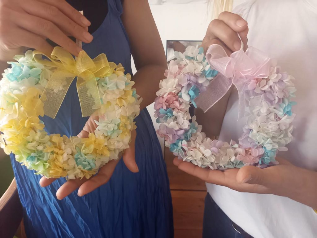 虹の戦士に贈るリース二つ♡屋久島の方々の元にお嫁に行きました🌈